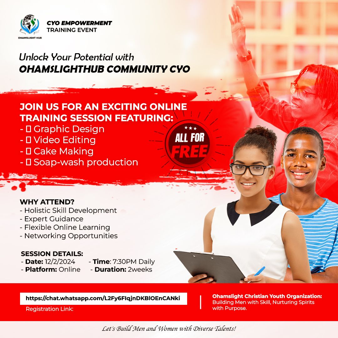 ohamslight's tweet photo. https://t.co/36McaIqj64

Join the above platform and
Stay put as we make provisions for your different cohorts with the facilitators according to your choice of Skill

You can as well share this invite to get in your friends and family. 
Remain blessed 🤝 https://t.co/cKzTc5Lukl