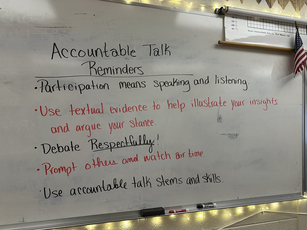 7th and 8th graders have Accountable Talks today using argumentative texts. #RiseAsOne