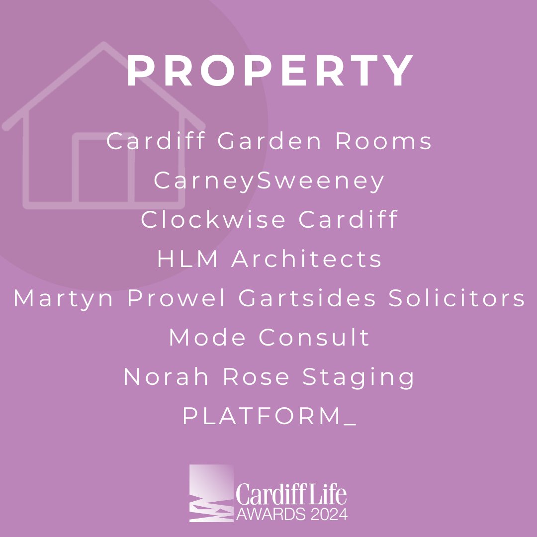 ✨ The Property Finalists are: @cdfgardenrooms, CarneySweeney, @workclockwise, @HLMArchitects, @Martyn_Prowel, @modeconsult, Norah Rose Staging, and @platform_life