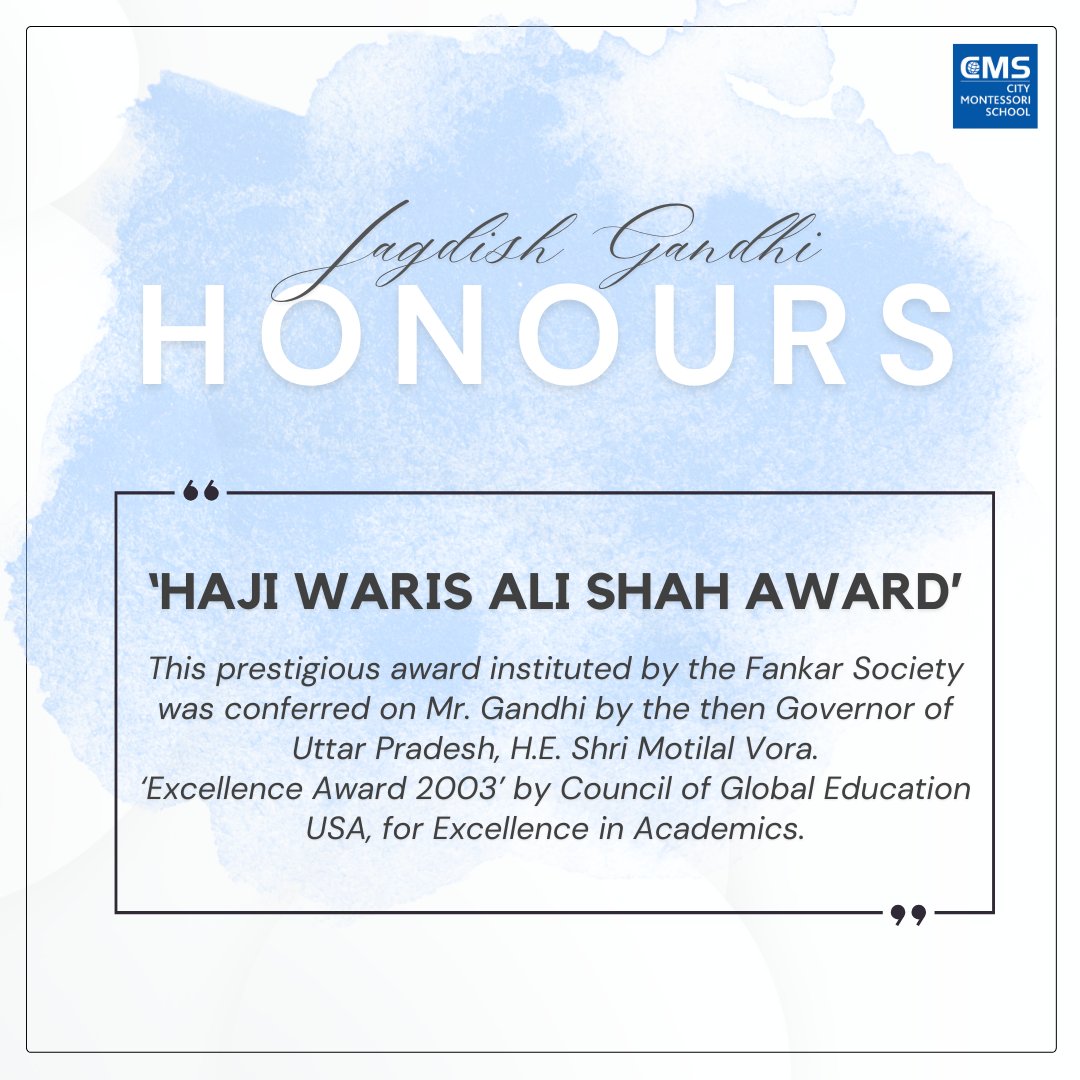 CmsJaiJagat's tweet photo. Let's applaud Dr. Gandhi's extraordinary contributions and his relentless pursuit of excellence in education.
#CMS #CMSeducation #CMSStudents #AcademicExcellence #OutstandingTeachers #InspiringLeaders #HighAchiever #CMSActivity #DrJagdishGandhi https://t.co/Ns9mdNtenE