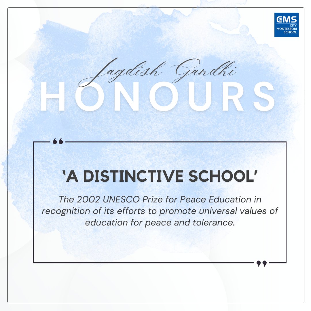 CmsJaiJagat's tweet photo. Let's applaud Dr. Gandhi's extraordinary contributions and his relentless pursuit of excellence in education.
#CMS #CMSeducation #CMSStudents #AcademicExcellence #OutstandingTeachers #InspiringLeaders #HighAchiever #CMSActivity #DrJagdishGandhi https://t.co/Ns9mdNtenE