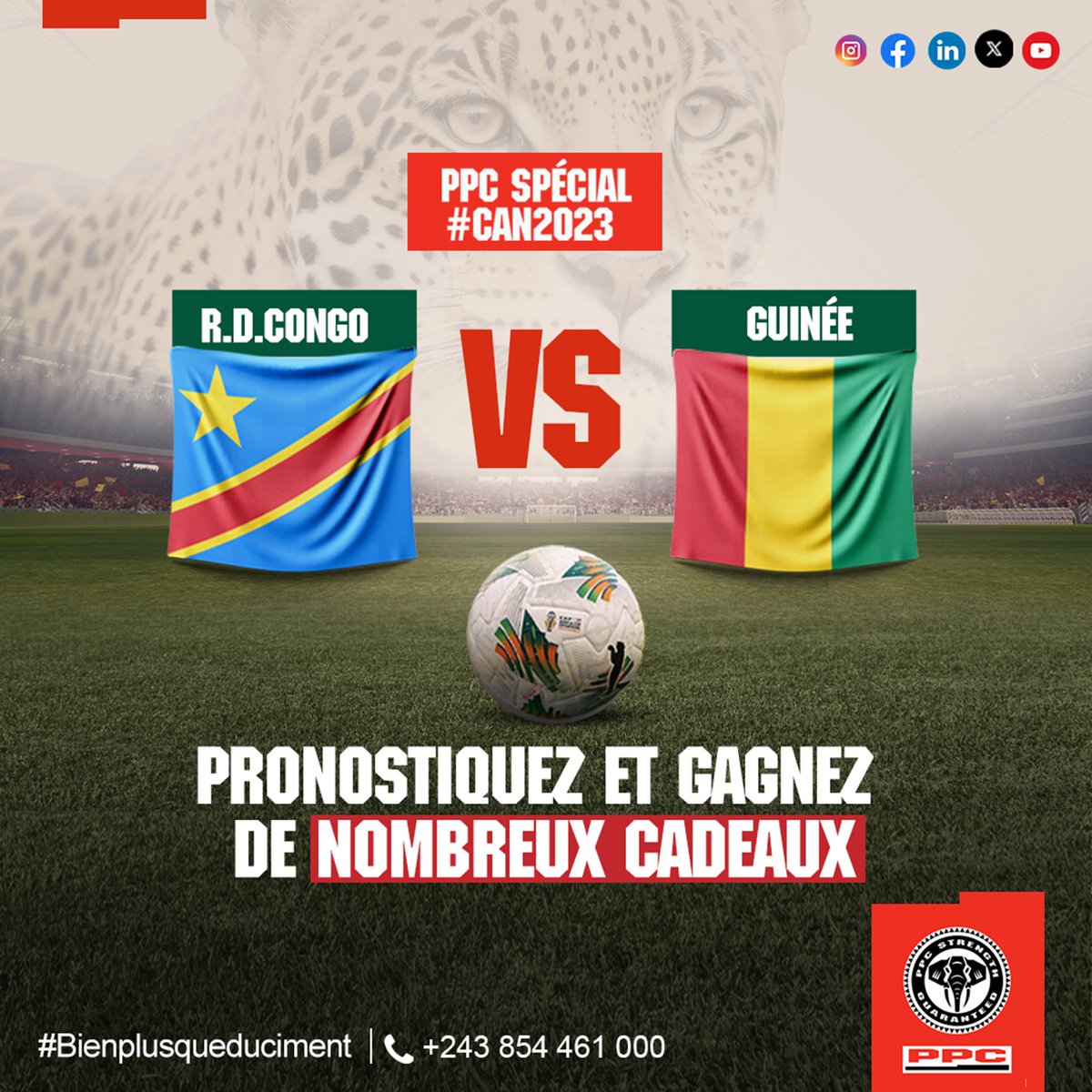 PpcProduits's tweet photo. Participez à notre concours pronostics.

Conditions de participation:
- S'abonner à la page
- Partager le post
- Et donner un bon score

Parmi les bons pronostiqueurs, nous sélectionnerons 6 gagnants par tirage au sort.

Clôture de pronostics: 20h30

#Can2023  #RDC #Guinee https://t.co/nUhUpG7qCO