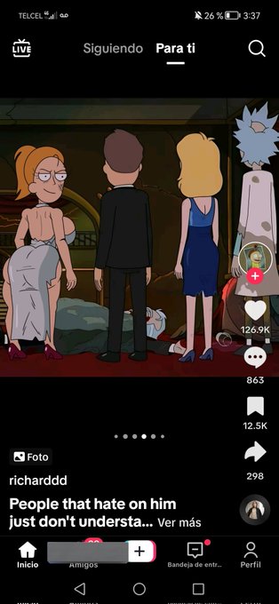 Andaba viendo cosas en tiktok hasta que me tope con esto...   No mames, no sab&iacute;a que rick y morty estaba<a href="/tag/edit"class="tags"><span>#edit</span></a><a href="/tag/rickandmorty"class="tags"><span>#rickandmorty</span></a><a href="/tag/nsfwtwt"class="tags"><span>#nsfwtwt</span></a>