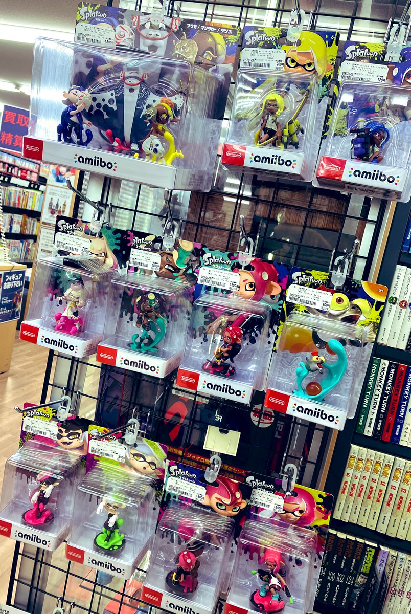 📣amiibo大量入荷！！ ＼ スプラトゥーンシリーズのamiiboが未開封で
