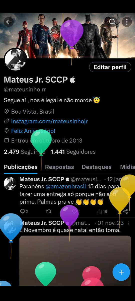 E sobe os balões 🎉🎉🎉🎉🍰
É sempre bom ver esses balões