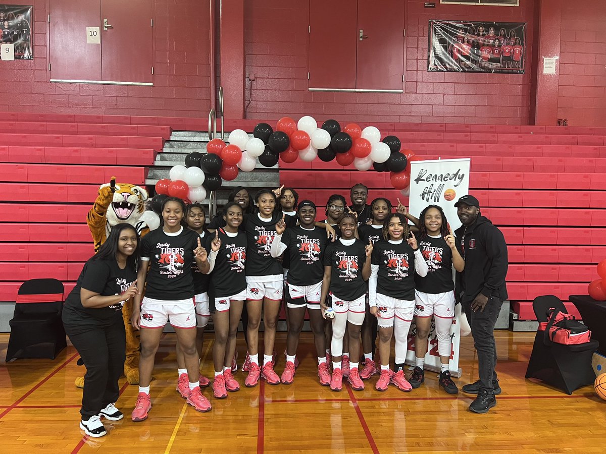 KHill24's tweet photo. Basketball Senior Night was a blast! Thank you to my team and Coaches for making this happen! Thank you to my family and friends for coming out to support!! I love you! Track season up next! #2024 #AJHS #girlsbasketball #blessed #grateful https://t.co/nVxnef3c3H
