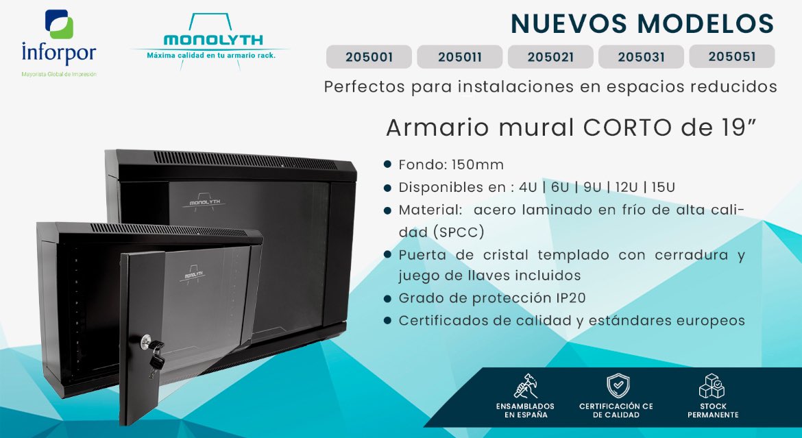 Inforpor's tweet photo. #Power Case #Monolyth
👉 Descubre los nuevos armarios murales de fondo 150mm
➡️ https://t.co/M58nqOkV9l
🛒 https://t.co/AOBuWpZsPR https://t.co/HyqJCf1nJj