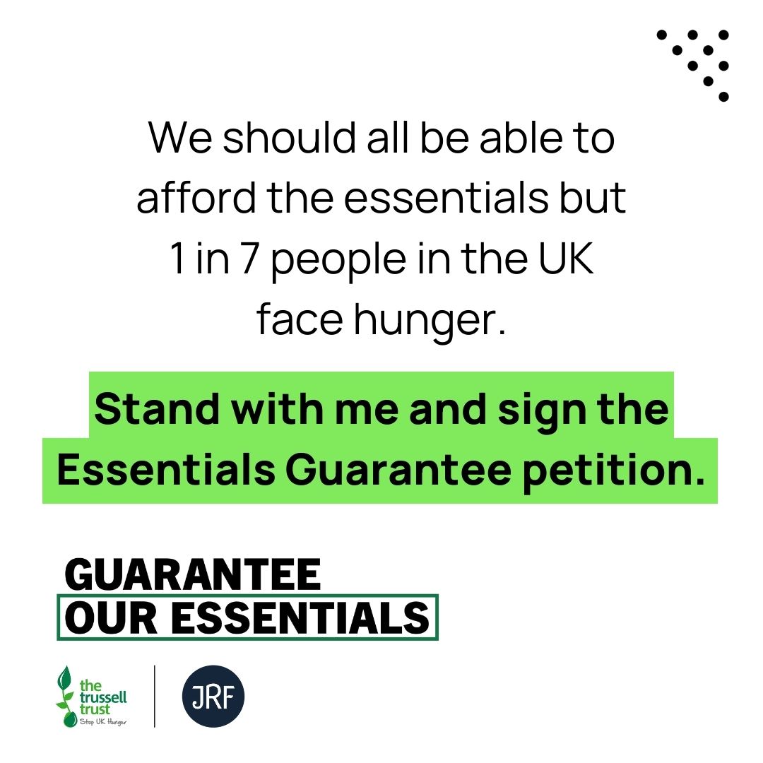 glenntilbrook's tweet photo. As Ambassador for @TrussellTrust I have signed a letter asking the government to commit to an ‘Essentials Guarantee’ in Universal Credit to afford the essentials, such as food and household bills. Join me by signing the petition and adding your name at https://t.co/yGXHyxQNDw https://t.co/EruOnk8M48