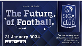 apcaudittax's tweet photo. Our directors Lazaros Ioannou and Athena Constantinou attended an exclusive lunch debate hosted by SIGA in London where a select group of sports leaders gathered to delve into a pivotal discussion on "The Future of Football". https://t.co/ldwu3ELi7D