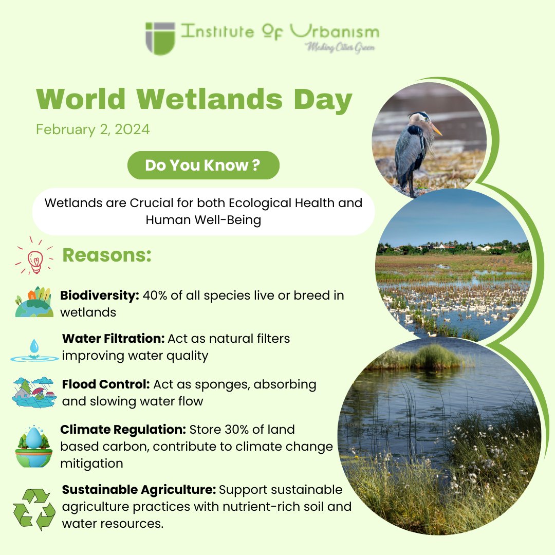 On this #WorldWetlandDay🌿let's take a pledge to preserve these incredible ecosystems that play a vital role in sustaining human and planetary health.🌍#NatureLove #TakeAPledge @UNEP #WorldWetlandDay