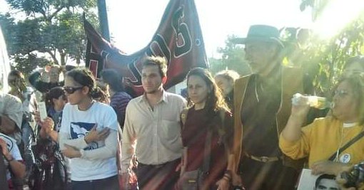 NatuchaMorales's tweet photo. Fuerzas Matías Aufieri, abogado de los ddhh, integrante del @ceprodh asesor de la banca de Ale Vilca. 
Ayer recibió un disparo en un ojo, realizaba un relevamiento ante la feroz represión. Puede perder su visión. 
Como en Jujuy, disparan a los ojos, x orden de la milica Bulrrich. https://t.co/iBET6Vsk5x
