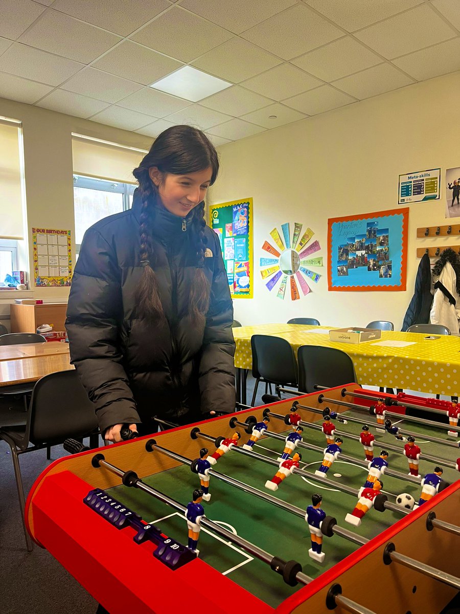 MissTonner's tweet photo. Friday foosball game! ⚽️ @AirdrieAcademy https://t.co/5QtVpYJtYv