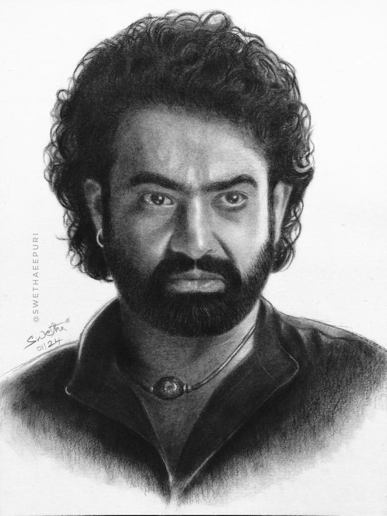 swethaeepuri's tweet photo. Pencil drawing by me:)
#swethaeepuri #drawing #NTR #JrNTR #devara @tarak9999 @DevaraMovie https://t.co/ezrc5YbMjx