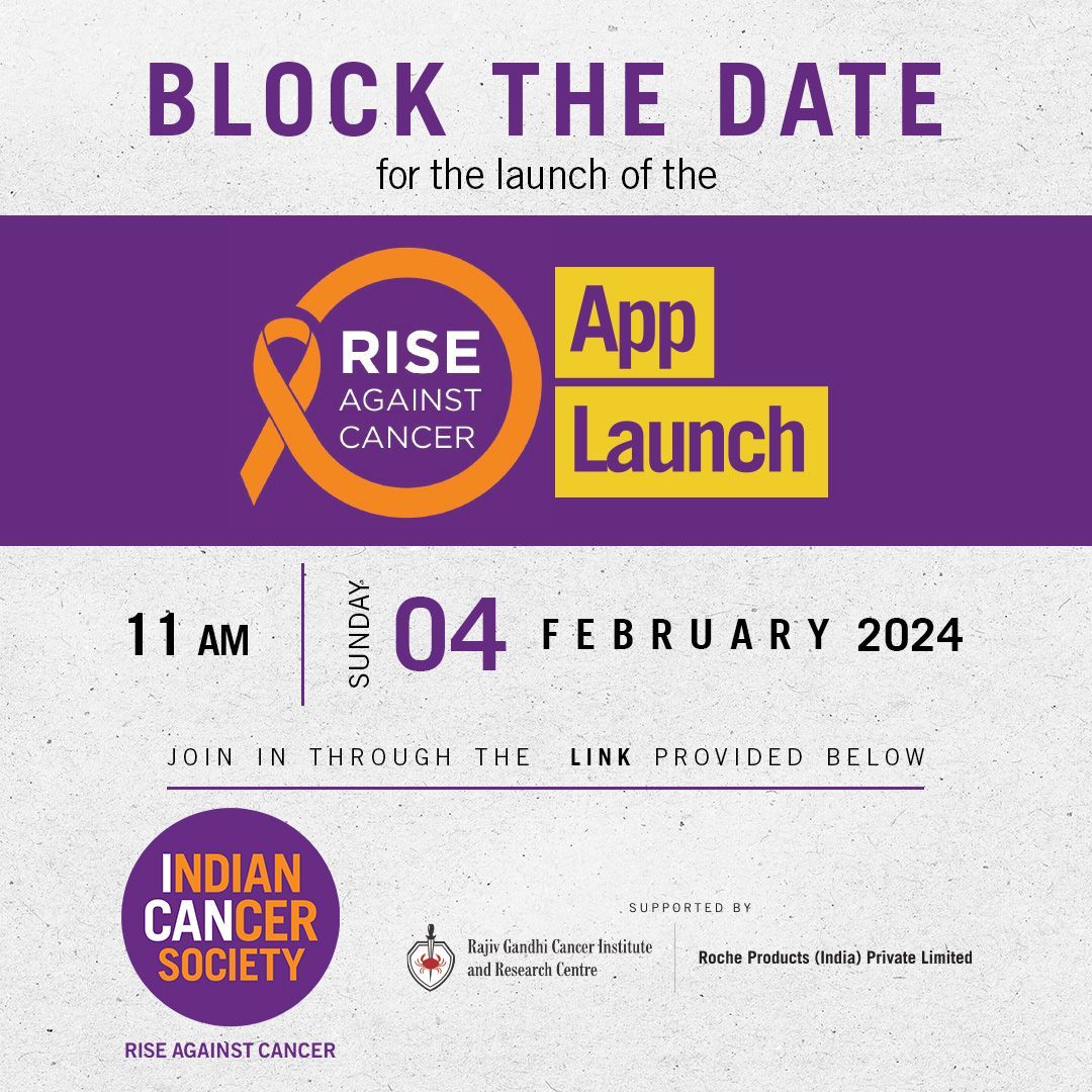 On this World Cancer Day 4th February 2024, ICS will launch Rise against Cancer App, Stay tuned with us. Click On the links below to witness be part of the pivotal event . youtube.com/live/HfRFwWXSs… facebook.com/events/2821353… #CountdownToChange #WorldCancerDay #TogetherWeCan