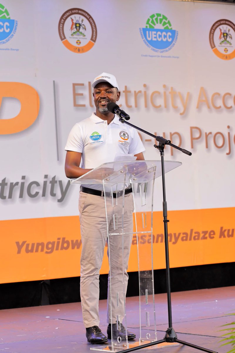 MEMD_Uganda's tweet photo. “As we launch this project, I extend appreciation to @WorldBank for the financial support, which is a testament to their belief in our shared vision for a more prosperous future.” Rt. Hon @Thomas_Tayebwa Deputy Speaker @Parliament_Ug

#EASPLaunch Electricity for All @UECCC1 https://t.co/7PfiuDvFH1