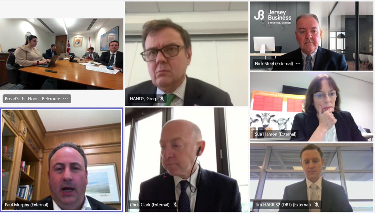 Ministry of External Relations Jersey (@globaljerseyci) on Twitter photo Representatives from a wide variety of Jersey businesses and <a href="/GovJersey/">Government of Jersey</a> met virtually this morning with 🇬🇧 Minister of State for Trade <a href="/GregHands/">Greg Hands</a> in what proved to be an important forum for trade and export discussions with key UK counterparts. Representatives from a wide variety of Jersey businesses and <a href="/GovJersey/">Government of Jersey</a> met virtually this morning with 🇬🇧 Minister of State for Trade <a href="/GregHands/">Greg Hands</a> in what proved to be an important forum for trade and export discussions with key UK counterparts.