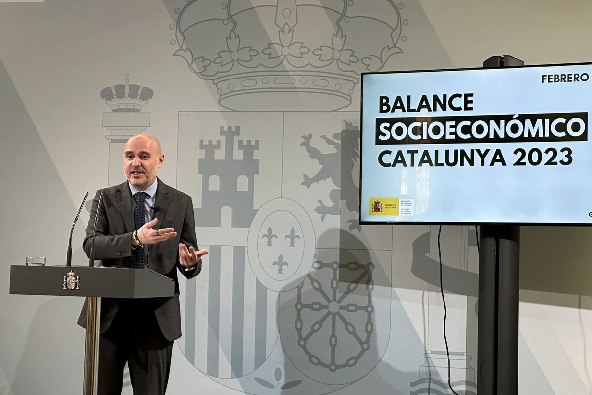 Presentem el balanç socioeconòmic de la gestió del Govern d'Espanya i de l'execució dels Fons Europeus a #Catalunya. 

Hem aconseguit ocupació de més qualitat, l'ampliació per l'Estat del Benestar i una aposta ferma per la convivència.

Espanya i Catalunya avancen!