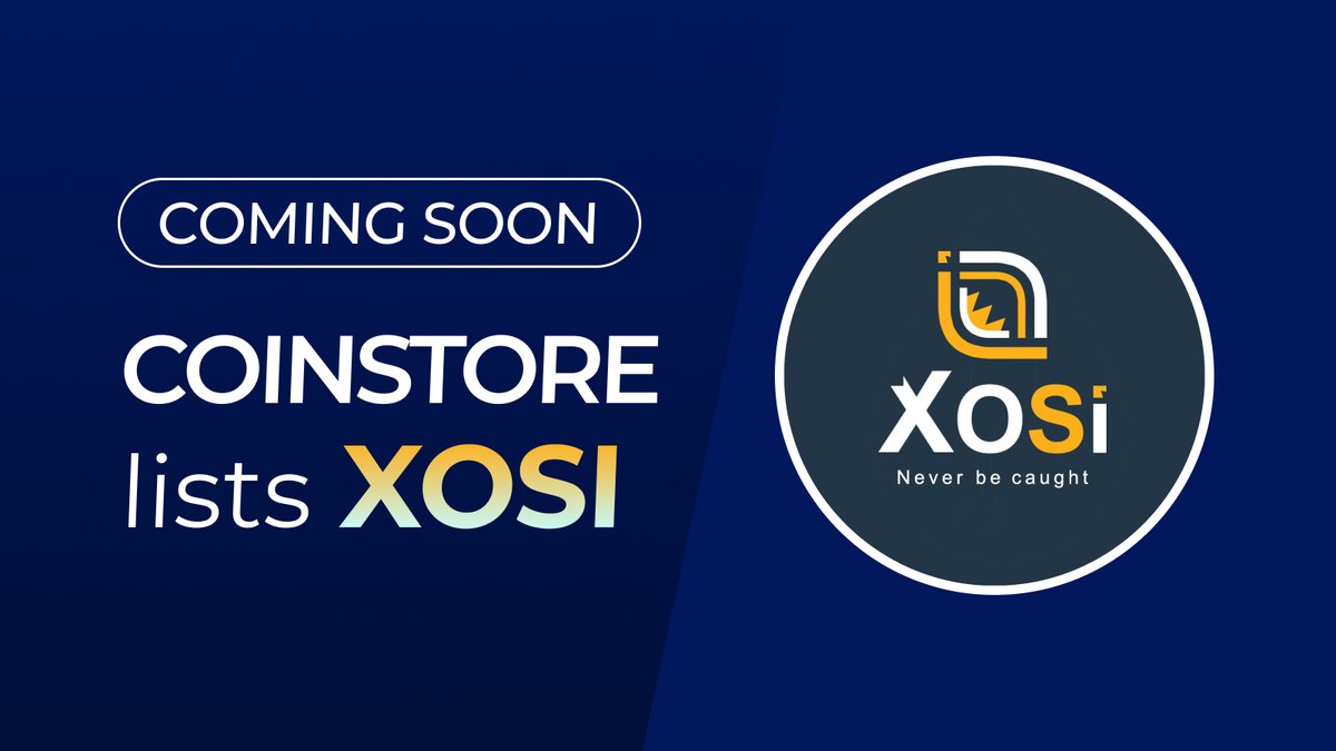 CoinstoreExc's tweet photo. 🔥 NEW LISTING ON COINSTORE 🔥

👏 Welcome: @XosiCoin $XOSI 👏

Watch this space for more👇
🌎 Official website: https://t.co/ysyxgg7a8p
👩‍👧‍👦Official Telegram: https://t.co/o4IQoBwCqw https://t.co/gzxybvVDZg