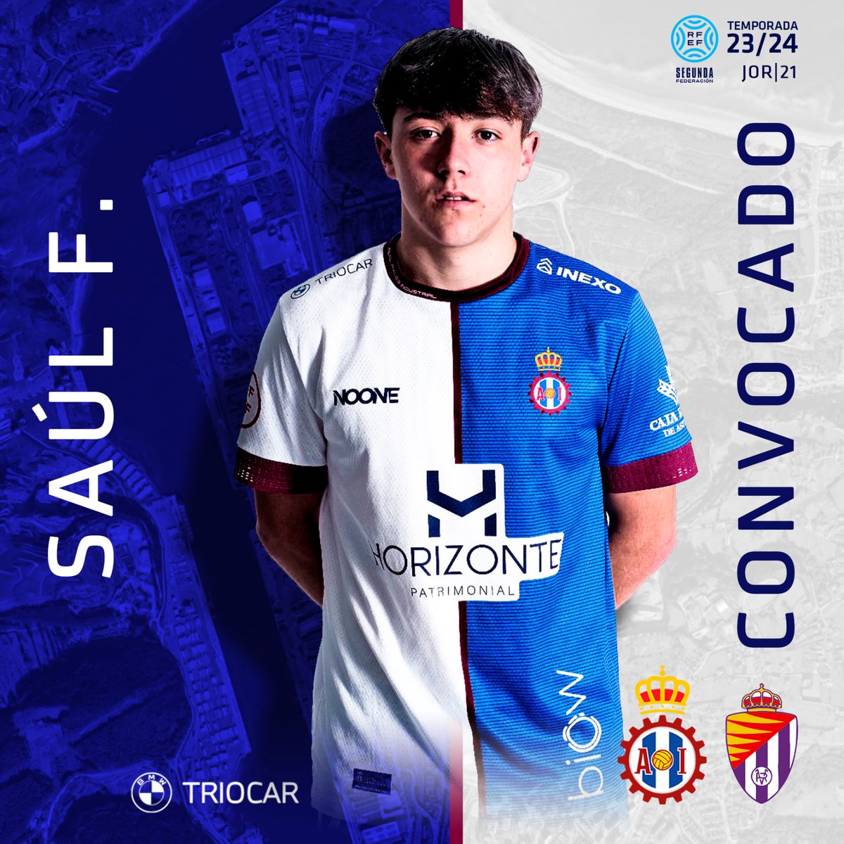 CanteraRAI's tweet photo. 📑 Barroso y Saúl, jugadores del Liga Nacional, entran en la convocatoria del @RealAvilesInd para el partido frente al Valladolid Promesas.

💪 ¡Enhorabuena! https://t.co/jYnKthBZMx