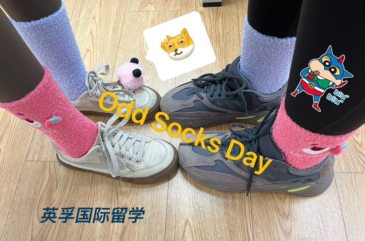 Reflecting on the radiant success of Sz15's Bright Socks Day!  #team

Teach, Earn and Travel! Apply now!
🔗tinyurl.com/n4eaw7b4 

#brightsocks #socks #teachers esl #tefl #china #teach #educators #teachenglish #teach #job #work #educate