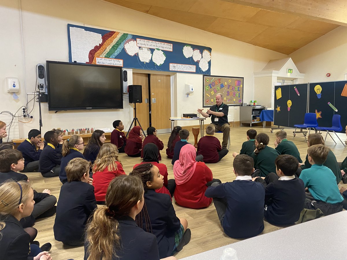 Today, primary pupils from our schools across the Midlands are taking part in this year's first regional #StorySLAM final at <a href="/HanwellFields/">Hanwell Fields</a>

🎭Superb to see such confidence &amp; creativity from our aspiring storytellers as they perform their original stories
#EducationwithCharacter
