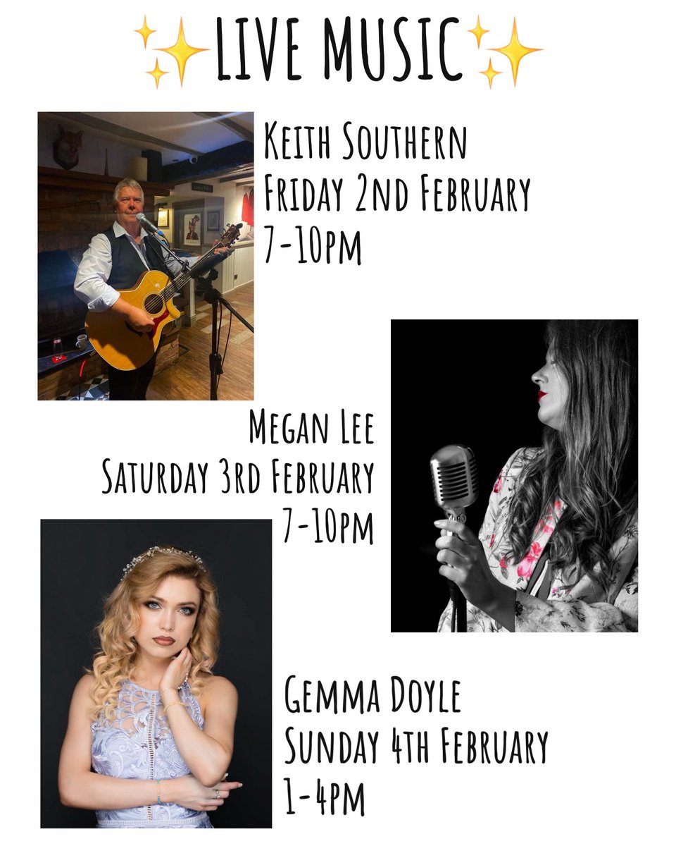 This Weekends Live Music!🎶

Who are you coming to see?🤩

📱foxandhoundssproston.co.uk/book-a-table/
📞 01606841180