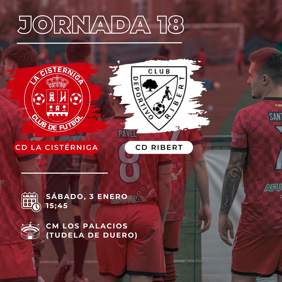 🔜 PRÓXIMO PARTIDO 🔜

JORNADA 1️⃣8️⃣

🆚 CD Ribert
📆 Sábado, 3 Febrero
⏰ 15:45
🏟️ CM Los Palacios (Tudela de Duero)