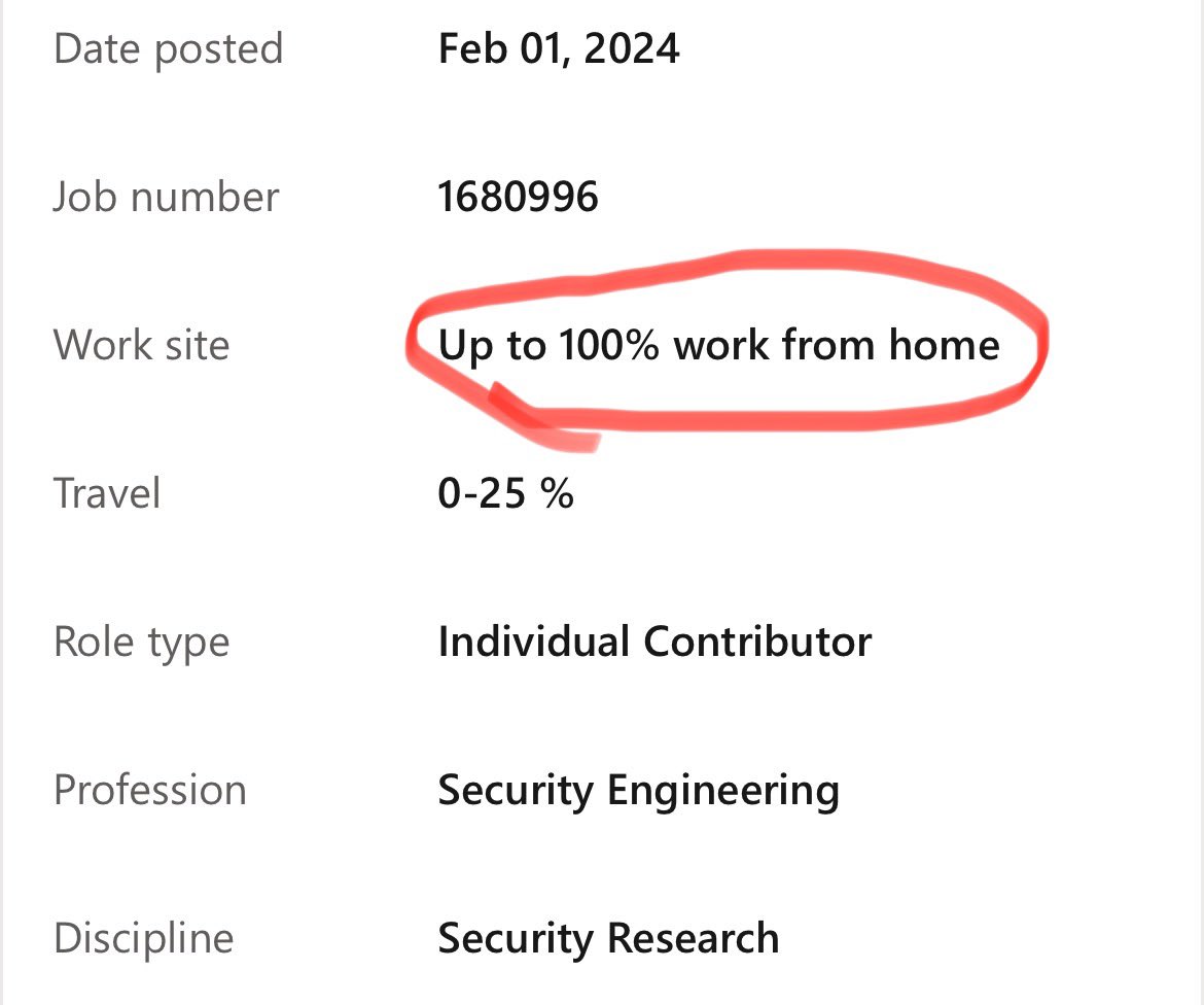 Nick Carr (@itsreallynick) on Twitter photo We are scouting for reverse engineering talent to contribute to Microsoft’s intelligence mission: jobs.careers.microsoft.com/global/en/job/…
I can’t guarantee you will understand the vast security data, but I can promise you will often be the first human defender to ever look at a certain malicious We are scouting for reverse engineering talent to contribute to Microsoft’s intelligence mission: jobs.careers.microsoft.com/global/en/job/…
I can’t guarantee you will understand the vast security data, but I can promise you will often be the first human defender to ever look at a certain malicious