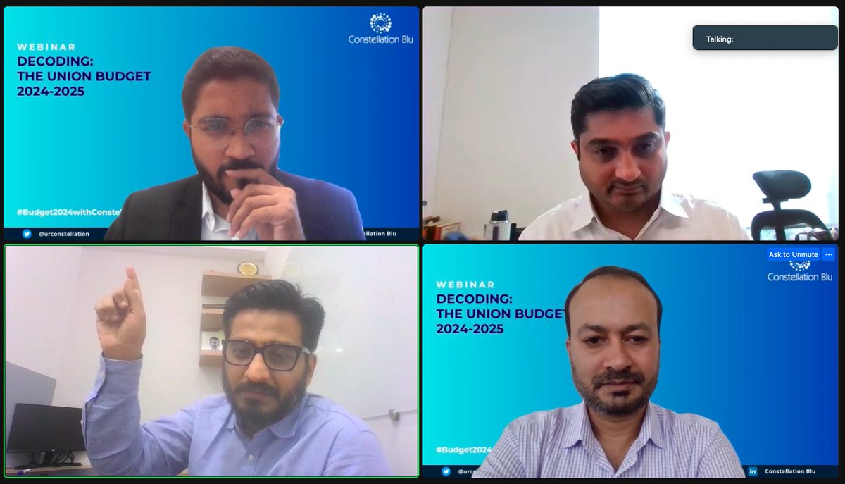 Webinar Insights Recap! 

A big thank you to everyone who tuned in for our webinar today! 🙌 Here are some key insights shared by our speakers.

#FinanceWebinar #Insights #Budget2024 #GIFTCity #Startups #TaxBenefits #ReverseFilliping  #Webinar #FinancialInsights #BudgetInsights