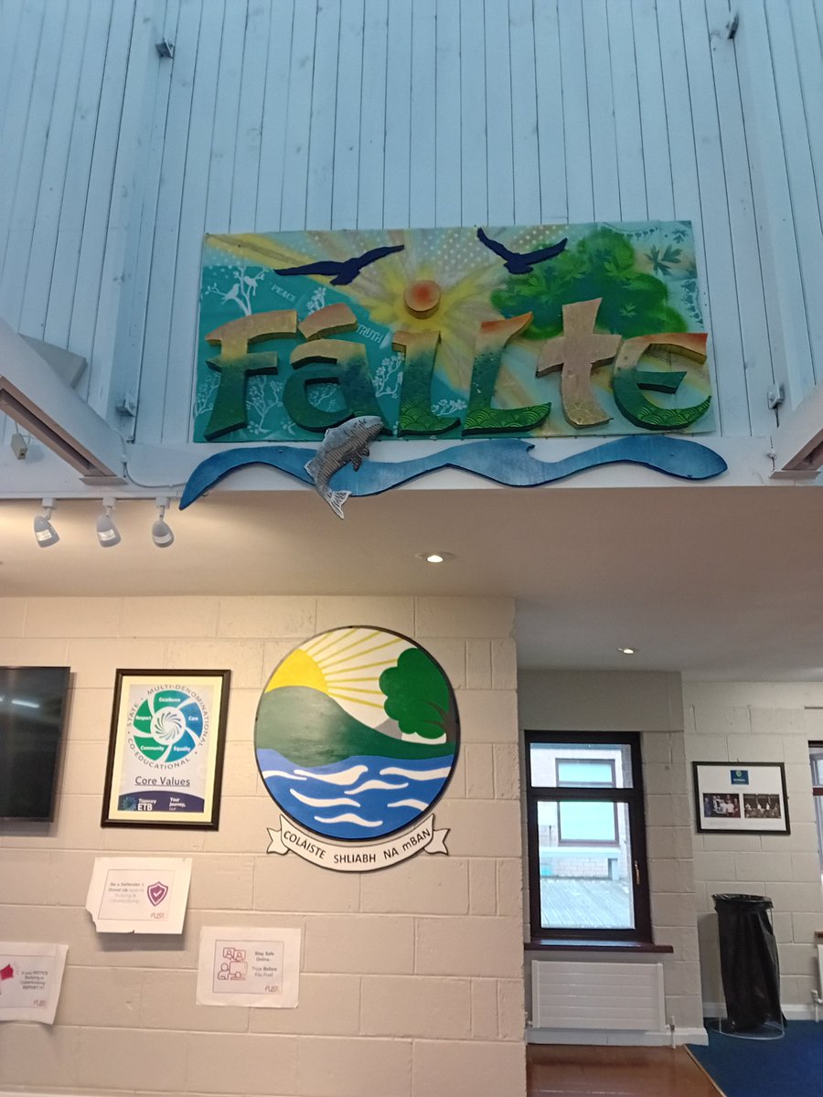 New sign in entrance hall thanks to our LCA students #tipperaryetb