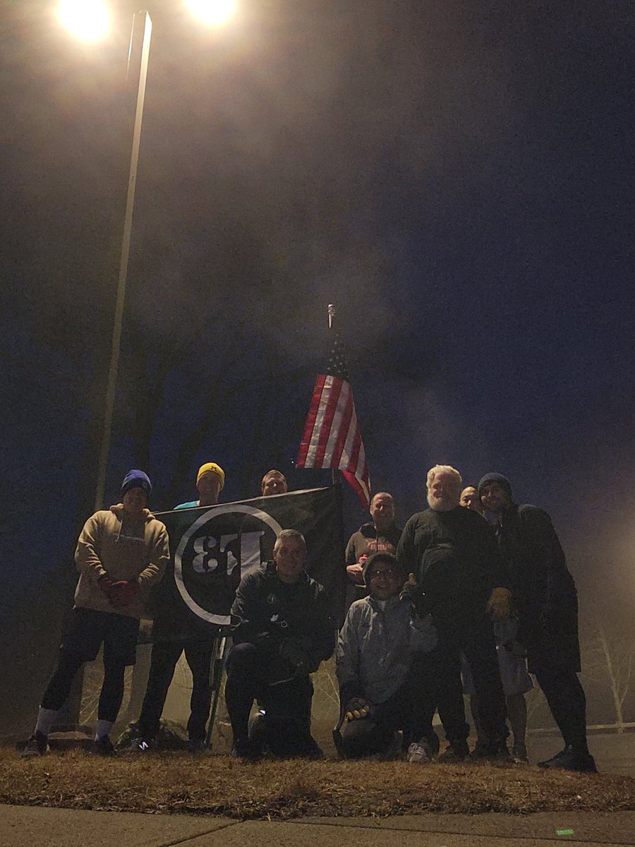 f3shoreline's tweet photo. Thankful for these 9 men showing up in the gloom this morning https://t.co/y7XorC7Sx5