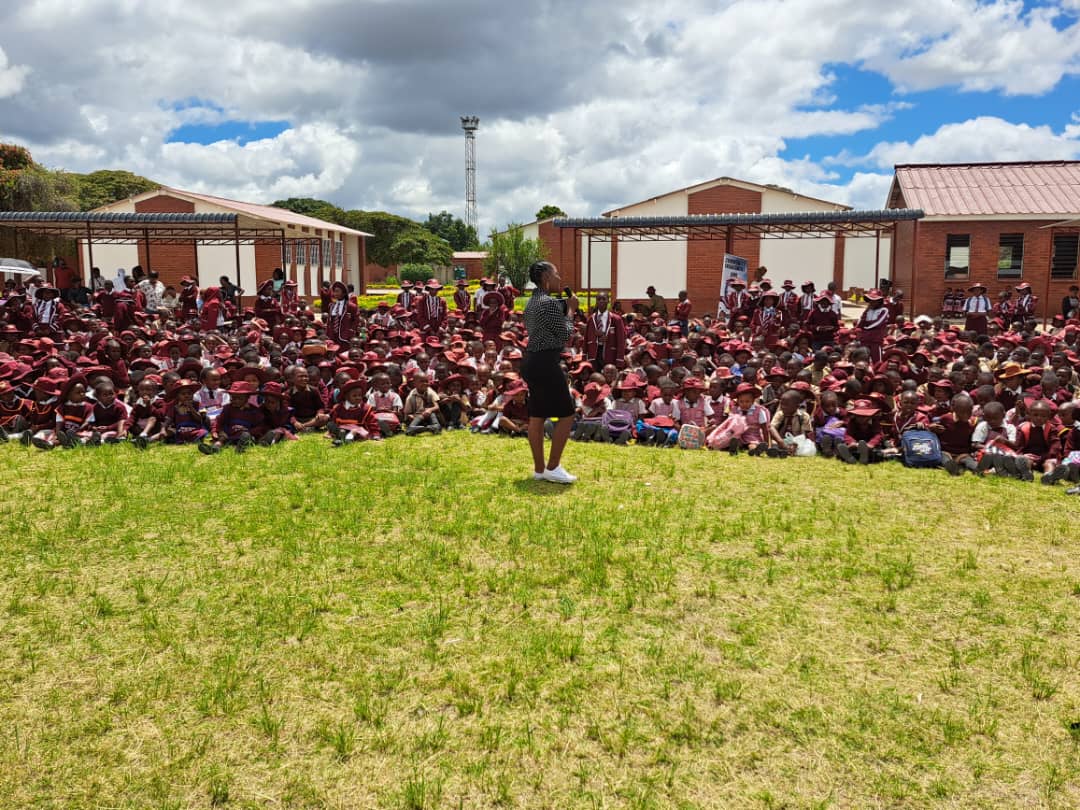 Our organisation today in Chitungwiza at Dzidzai Primary school. Engaging with school children on the importance of #wetlands conservation and their functions. We believe in catching them young #Act4wetlands