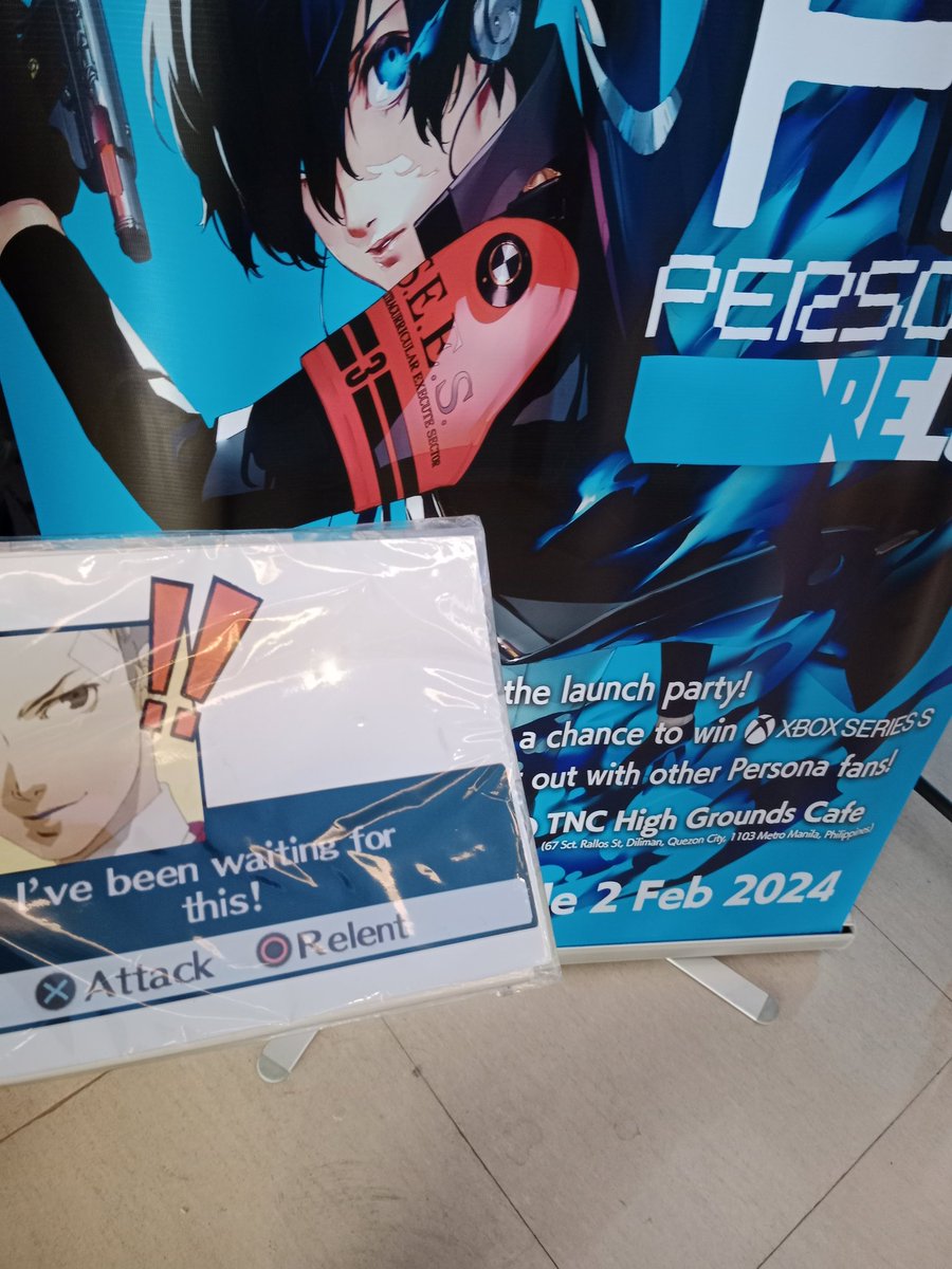 thisisxay's tweet photo. Happy Persona 3 Reload launch day!
Thanks #AtlusSEA for the lovely launch party event!
#Persona3Reload #P3R #PersonaSEA https://t.co/ihZXiT1doS