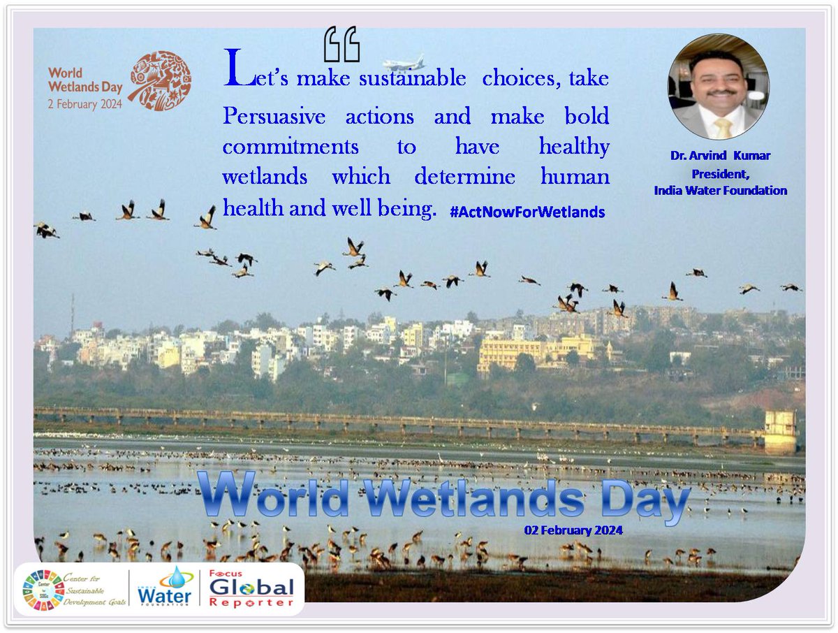 #worldwetlandsday2024 #wetlandsofindia #WetlandsMatter4ALL #wetlandsrestoration #mangroves #WeNeedWetlands #UNited4Land #ForNature #ActNow #ForNatureBasedSolutions #Water #Environment #ClimateChange #SDGs #ClimateAction #ecosystemservices #wetlandsandhumanwellbeing…