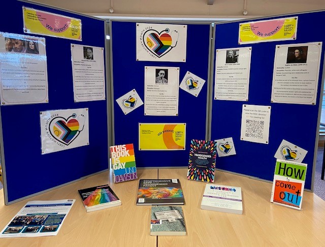 We are celebrating LGBTQ+ History Month with displays at each site of medical historical figures and relevant books. Come and visit to find out more 🏳️‍🌈 #LGBTplusHM #Usualise #educateOUTprejudice @MSEHospitals @MSEinclusion @CEmWilliams
