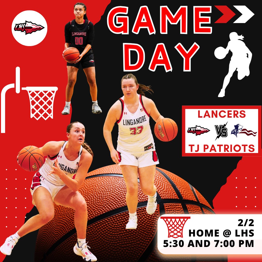 LancerBoosters's tweet image. Game Day for our LANCERS!  Tip off at 5:30 and 7:00 PM…

Boys are on the road at TJ and the girls are at HOME!  

Let’s goooo LANCERS!  Be strong, work as one, and have fun! 
❤️🖤🏀🖤❤️
