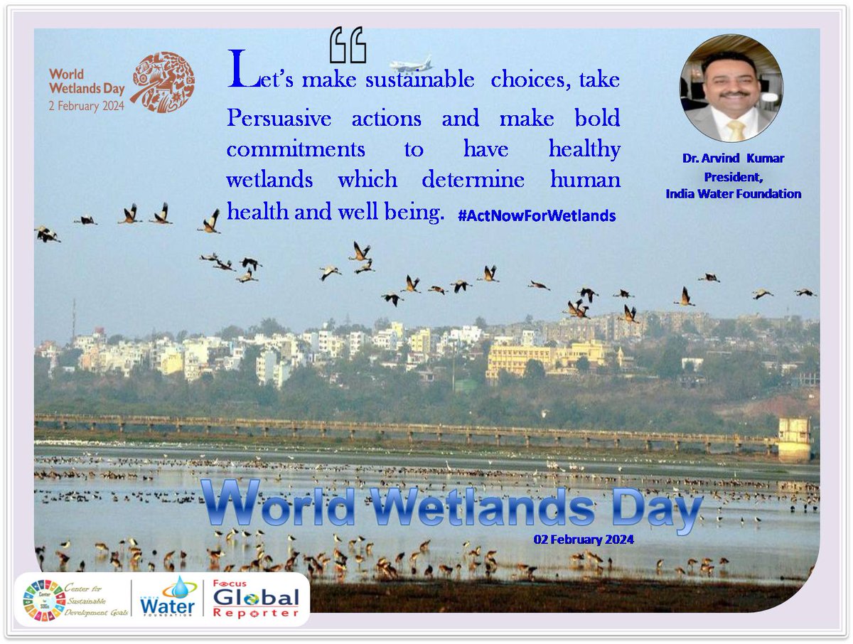 IndiaWaterFoun1's tweet photo. #worldwetlandsday2024 #wetlandsofindia #WetlandsMatter4ALL #wetlandsrestoration #mangroves #WeNeedWetlands #UNited4Land #ForNature #ActNow #ForNatureBasedSolutions #Water #Environment #ClimateChange #SDGs #ClimateAction #ecosystemservices #wetlandsandhumanwellbeing https://t.co/eBywrvC2H4