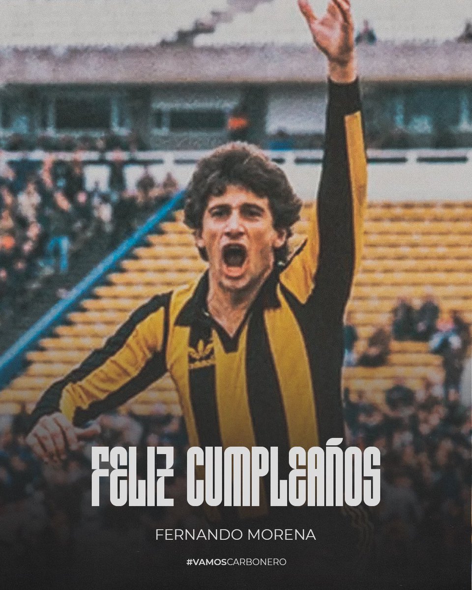 OficialCAP's tweet photo. ¡𝙁𝙚𝙡𝙞𝙯 𝙘𝙪𝙢𝙥𝙡𝙚, 𝙋𝙤𝙩𝙧𝙞𝙡𝙡𝙤! 🥹 

#UnDiaComoHoy nacía Fernando Morena, el máximo goleador de la historia del fútbol uruguayo. 

⭐️ 𝗟𝗲𝘆𝗲𝗻𝗱𝗮 𝗖𝗮𝗿𝗯𝗼𝗻𝗲𝗿𝗮 https://t.co/kVU1zkAnMc