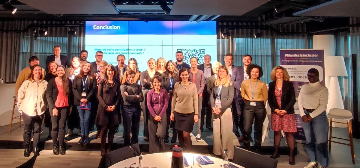 Cette semaine, les correspondants #ManifesteInclusion se sont retrouvés chez <a href="/randstad_france/">Randstad France</a> pour échanger entre pairs et challenger les perspectives 2024 de l'association. De beaux projets sont à venir ! Plus d'infos > tinyurl.com/59hb4jwk 
#emploi #handicap #inclusion