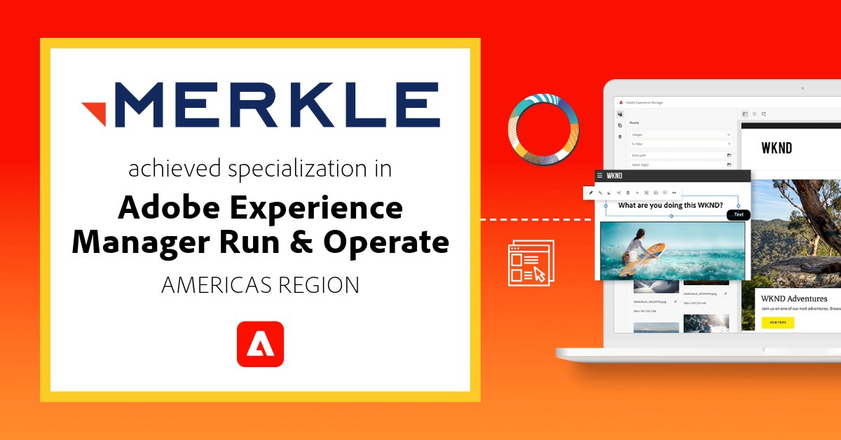 🤩 AEM-AZING update from our Platinum level #AdobePartner — @Merkle has a new badge! Congrats, Merkle team, on achieving specialization in Adobe Experience Manager #AEM Run & Operate for the Americas region. 🚀✨