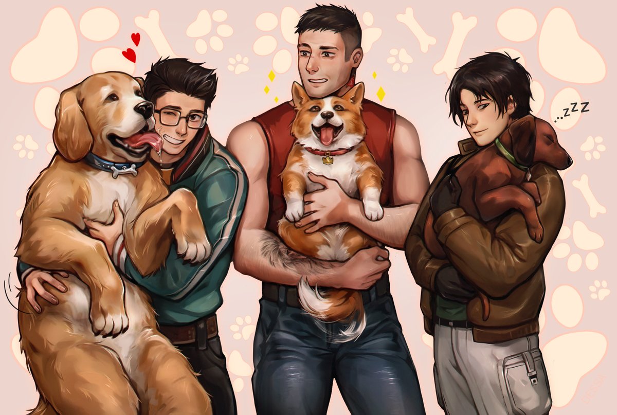 #DeadbyDaylight #DBD #DavidKing #DwightFairfield #JakePark

gift for @kaze_ni_naritai woof! woof!🐕