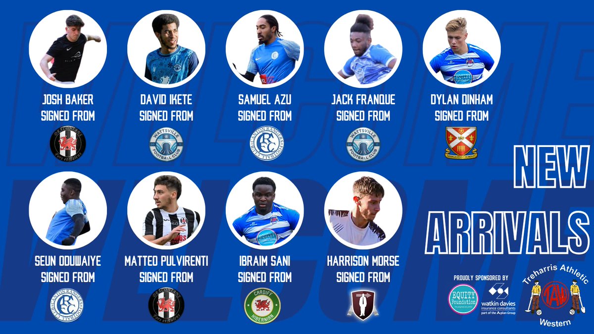 TreharrisAthFC's tweet image. It's been a busy period with 9 new players arriving, and 7 moving on.
We welcome all the new lads &amp;amp; wish the arriving &amp;amp; departing players good luck (especially the arrivals 😃).
#TAWFC