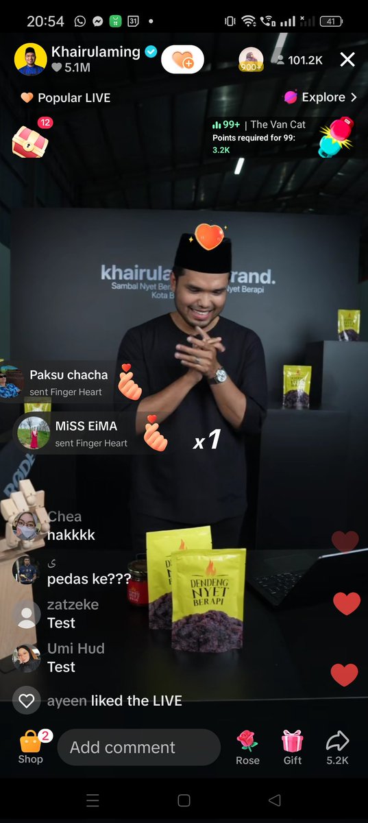 jllmisai's tweet photo. Dalam Malaysia ni, hanya KhairulAming seorang saja influencer yang mampu tarik lebih 100k penonton tengok live dia.. https://t.co/aVDPTRBfIY