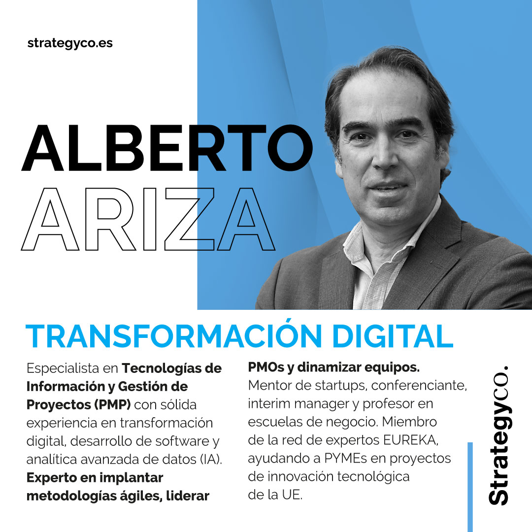 👥 Detrás de Strategyco hay un equipo humano formado por #profesionales decididos a impulsar el #éxito de tu #negocio.

Hoy conocemos a Alberto Ariza, socio y responsable de #TransformaciónDigital.
 
Descubre todo lo que podemos hacer por tu #organización.
strategyco.es/contactar/