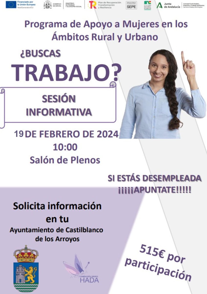 Ayto_Castilblan's tweet photo. Castilblanco entre los municipios en los que se impartirá el Programa de Apoyo a Mujeres en los Ámbitos Rural y Urbano
https://t.co/4geN6B47GM https://t.co/AWMftKVEIb