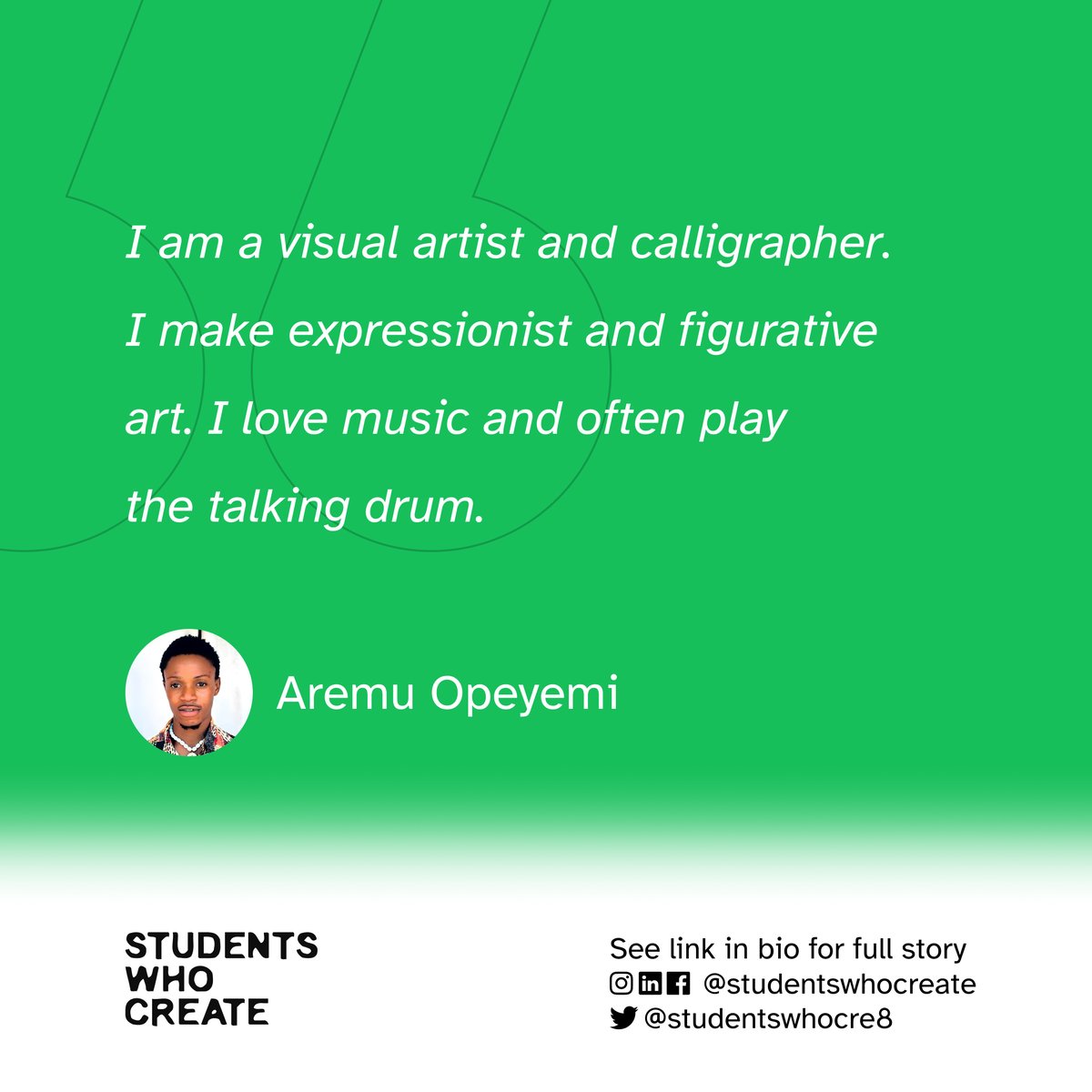 StudentsWhoCreate (SWC) tweet media