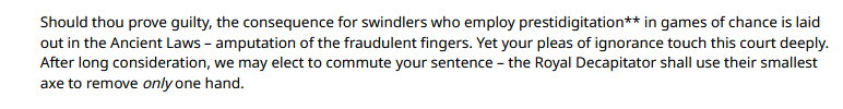 I'm glad we now have an official GW ruling on how to deal with dice cheaters at events