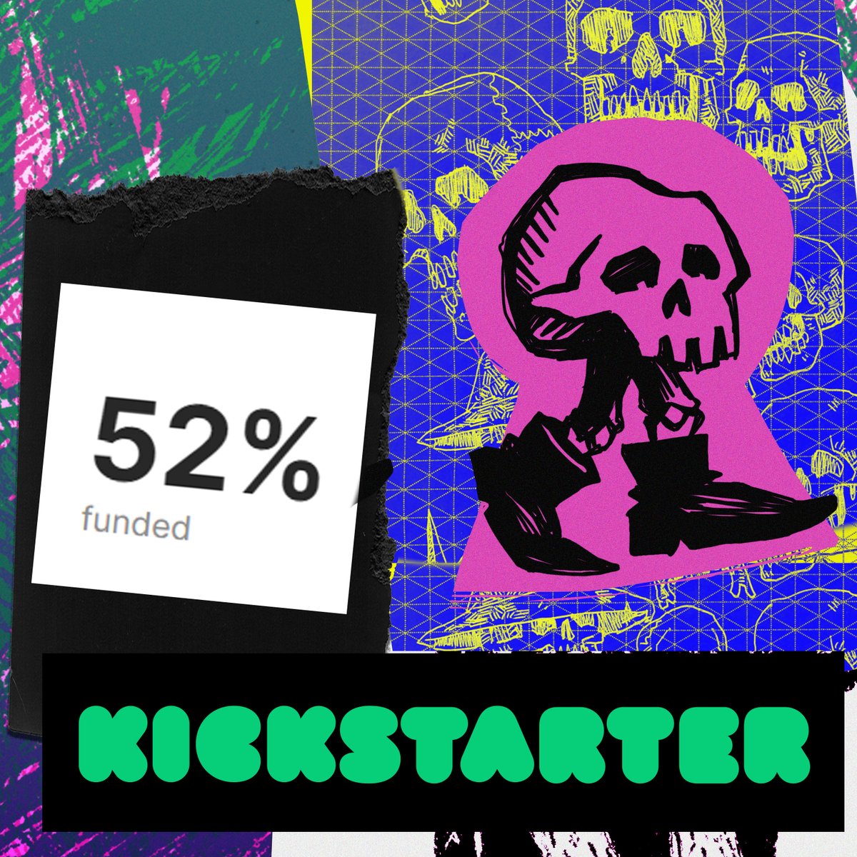 We are 50% in Kickstarter! Thank you all for the massive support! 
💀💀💀💀💀

🤘Await you all in the Necropolis soon!

#zinequest

🔗kck.st/3ukKaZ5