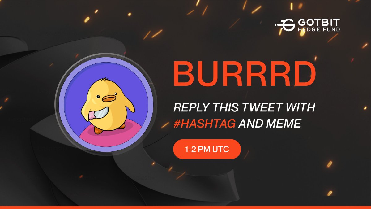 BURRRD FANS:

- Make a Reply to THIS TWEET with #BURRRDWINS hashtag &amp; MEME

- Not more than 5 posts/account
- Tweets with < 10 views will not be counted
- The same meme picture will not be counted twice
- Only tweets from 1 PM to 2 PM UTC count