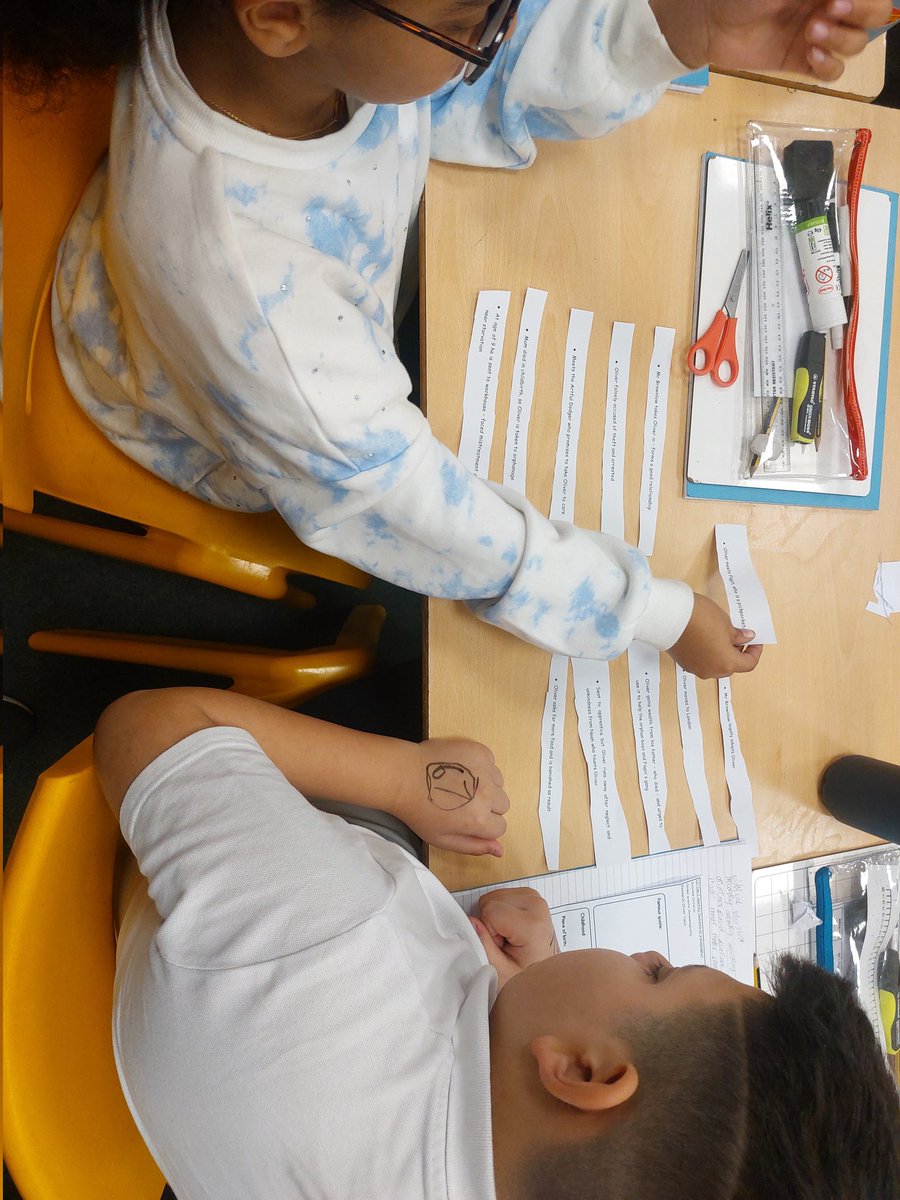 sidmouthschool's tweet image. Today in Y5 English, we discussed the features of biographies, organising the events of the life of Oliver Twist into chronological order to plan for our own writing  next week. #enjoylearning #playwithit  @TT_Education @thrivetrust_UK @thrivetrust_CEO